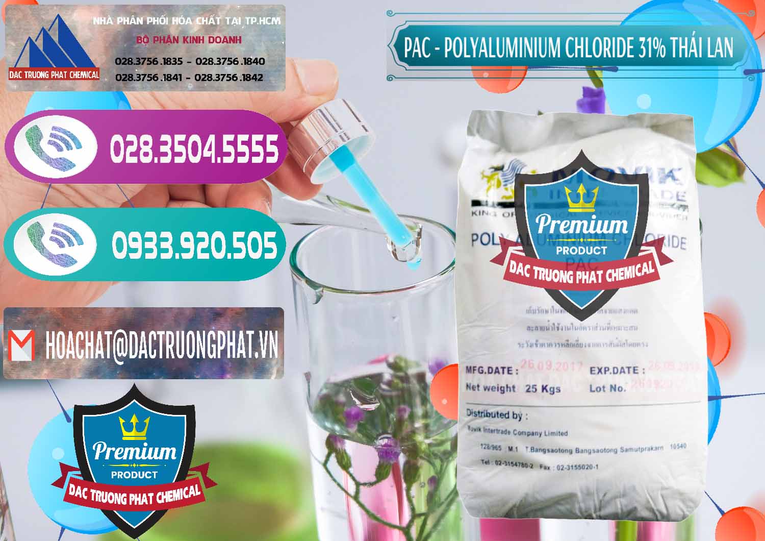Bán ( cung cấp ) PAC - Polyaluminium Chloride 31% Thái Lan Thailand - 0469 - Cung cấp và bán hóa chất tại TP.HCM - hoachatxulynuoc.com