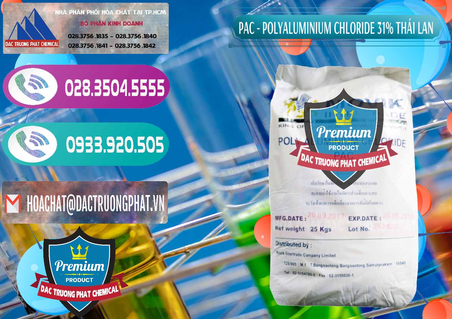 Cty chuyên bán & cung cấp PAC - Polyaluminium Chloride 31% Thái Lan Thailand - 0469 - Cty chuyên cung cấp ( bán ) hóa chất tại TP.HCM - hoachatxulynuoc.com