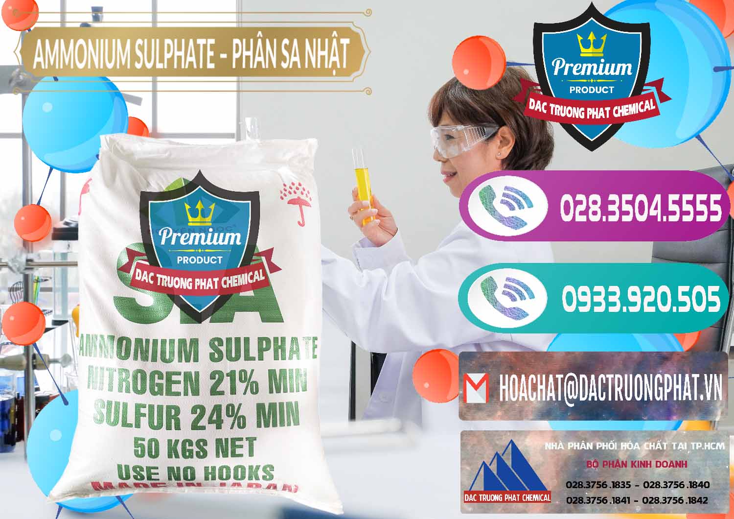Nhà nhập khẩu - bán Ammonium Sulphate – Phân Sa Nhật Japan - 0023 - Cty cung cấp ( phân phối ) hóa chất tại TP.HCM - hoachatxulynuoc.com