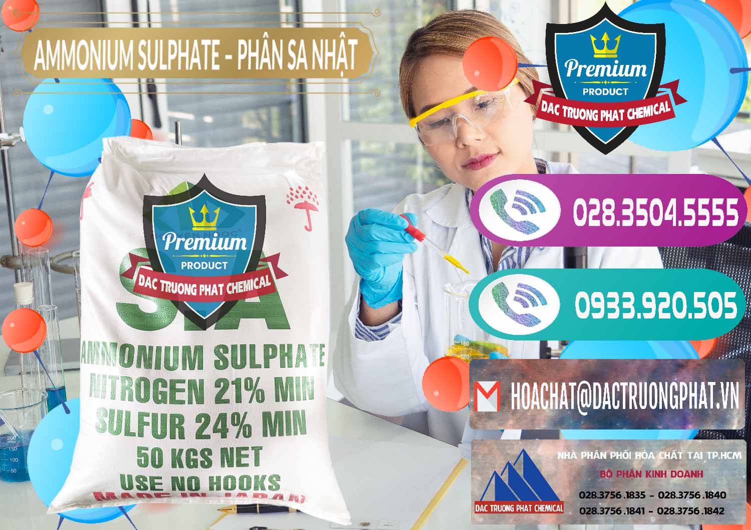 Đơn vị chuyên nhập khẩu ( bán ) Ammonium Sulphate – Phân Sa Nhật Japan - 0023 - Nhà phân phối và cung cấp hóa chất tại TP.HCM - hoachatxulynuoc.com