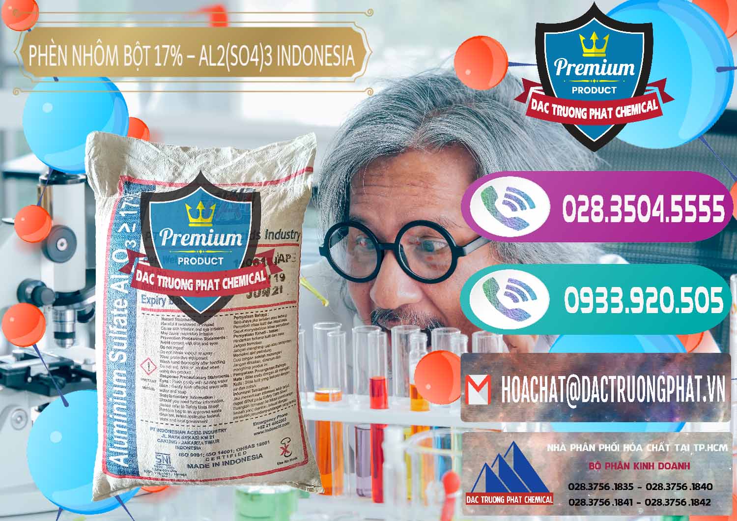 Nơi cung cấp ( bán ) Phèn Nhôm Bột - Al2(SO4)3 17% bao 25kg Indonesia - 0114 - Công ty bán và cung cấp hóa chất tại TP.HCM - hoachatxulynuoc.com