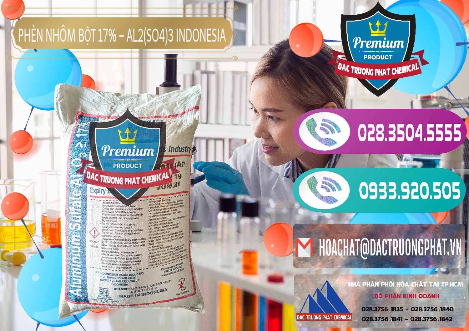 Đơn vị chuyên bán & phân phối Phèn Nhôm Bột - Al2(SO4)3 17% bao 25kg Indonesia - 0114 - Cty cung cấp & phân phối hóa chất tại TP.HCM - hoachatxulynuoc.com