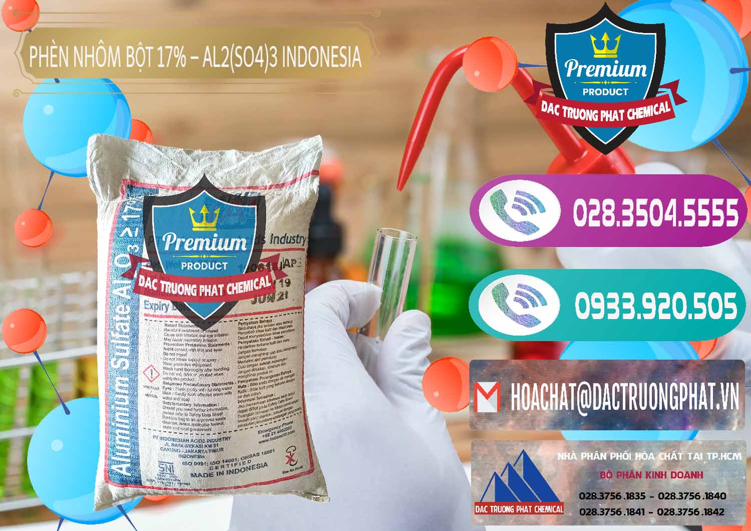 Nơi chuyên cung ứng - bán Phèn Nhôm Bột - Al2(SO4)3 17% bao 25kg Indonesia - 0114 - Cty bán ( cung cấp ) hóa chất tại TP.HCM - hoachatxulynuoc.com
