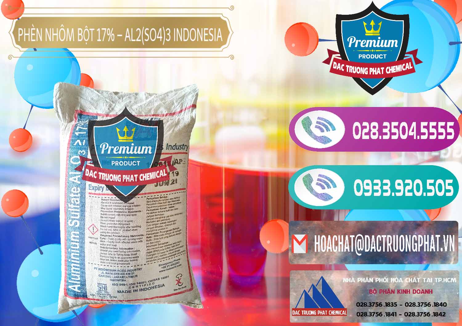 Nơi chuyên phân phối & bán Phèn Nhôm Bột - Al2(SO4)3 17% bao 25kg Indonesia - 0114 - Công ty nhập khẩu - cung cấp hóa chất tại TP.HCM - hoachatxulynuoc.com