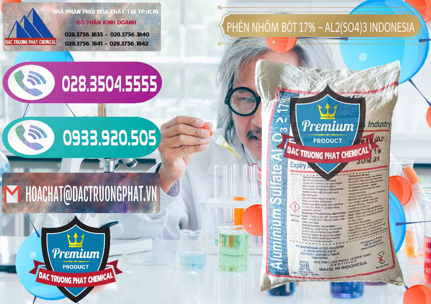 Nơi nhập khẩu ( bán ) Phèn Nhôm Bột - Al2(SO4)3 17% bao 25kg Indonesia - 0114 - Công ty chuyên cung cấp ( kinh doanh ) hóa chất tại TP.HCM - hoachatxulynuoc.com