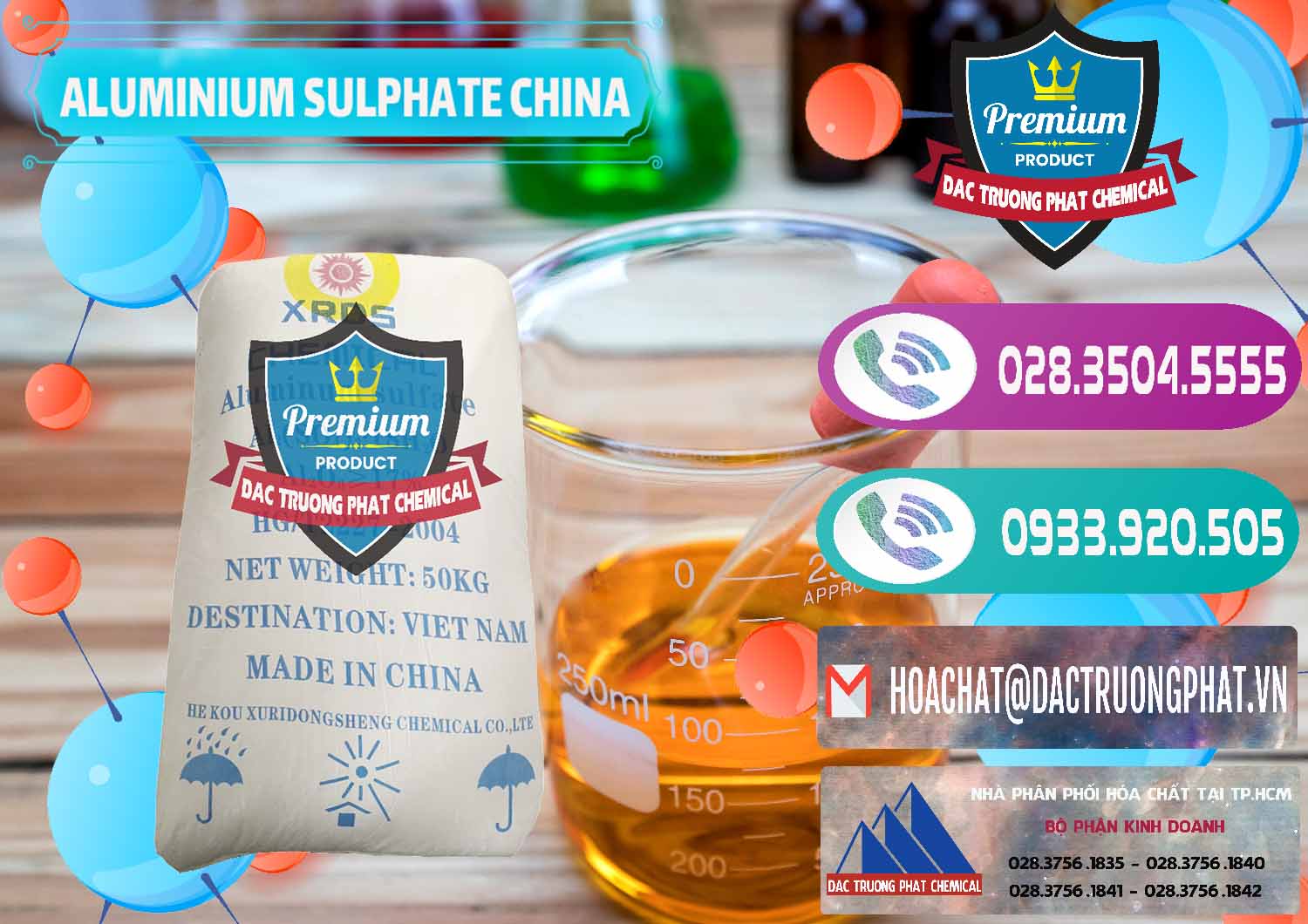 Cty chuyên bán ( cung cấp ) Phèn Nhôm - Al2(SO4)3 17% Trung Quốc China - 0464 - Chuyên cung cấp & nhập khẩu hóa chất tại TP.HCM - hoachatxulynuoc.com