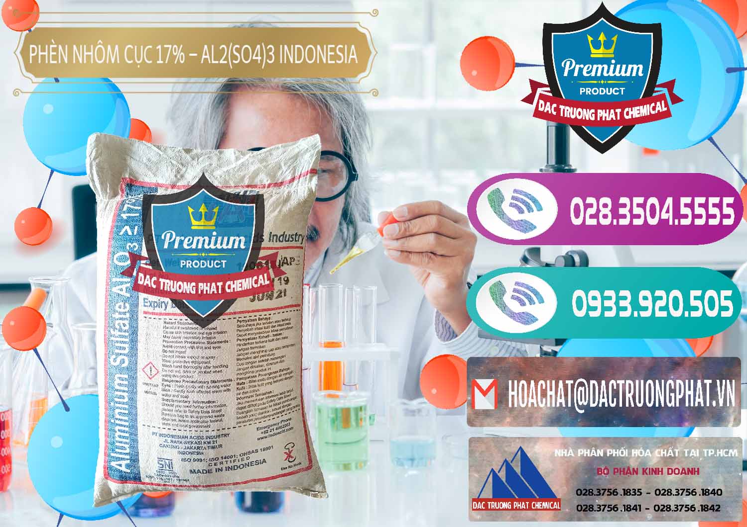 Công ty chuyên bán và phân phối Phèn Nhôm Cục - Al2(SO4)3 17% bao 25kg Indonesia - 0115 - Phân phối - bán hóa chất tại TP.HCM - hoachatxulynuoc.com