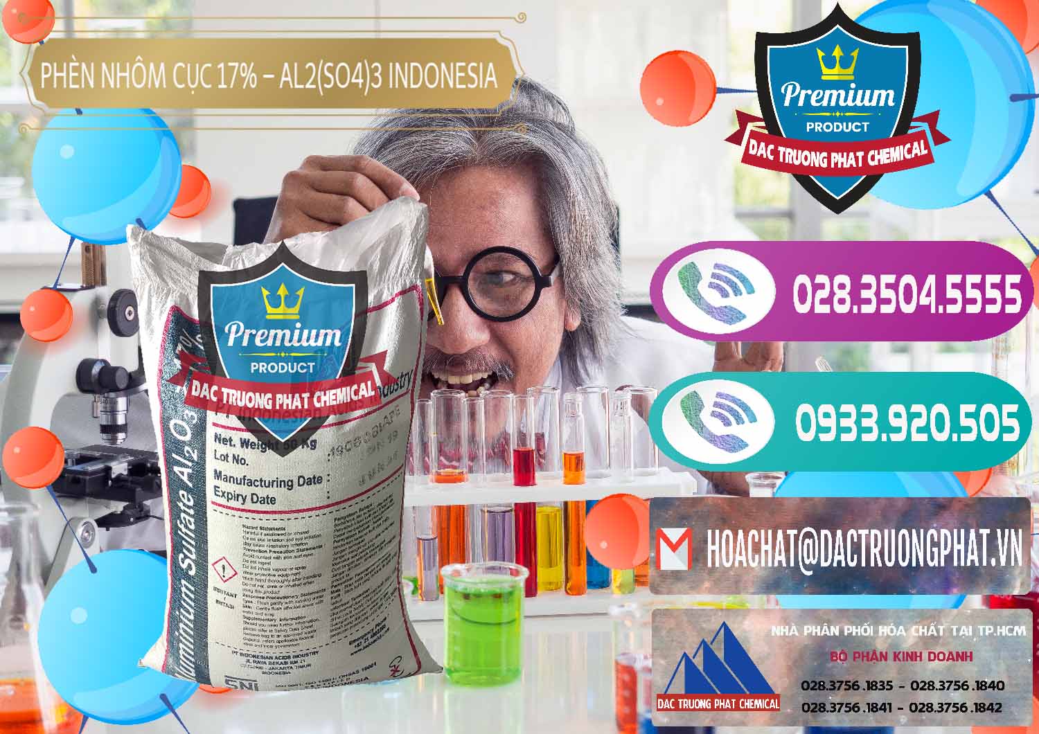 Chuyên bán _ phân phối Phèn Nhôm Cục - Al2(SO4)3 17% bao 50kg Indonesia - 0113 - Nhà phân phối _ kinh doanh hóa chất tại TP.HCM - hoachatxulynuoc.com
