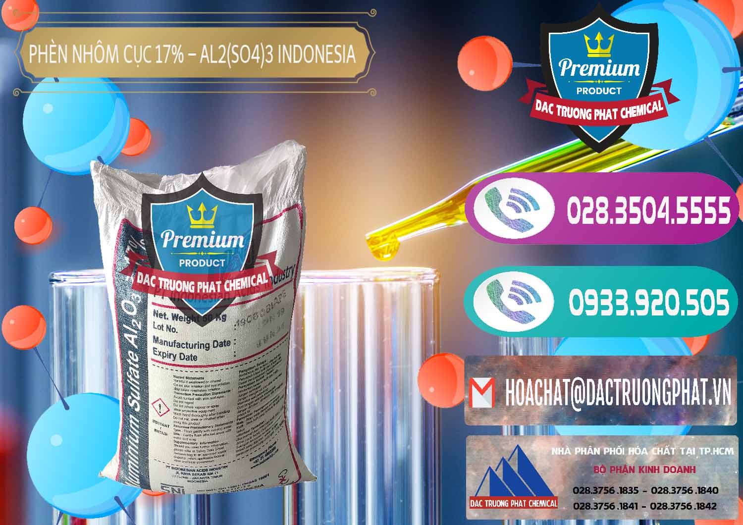 Công ty chuyên bán - cung cấp Phèn Nhôm Cục - Al2(SO4)3 17% bao 50kg Indonesia - 0113 - Chuyên kinh doanh _ phân phối hóa chất tại TP.HCM - hoachatxulynuoc.com