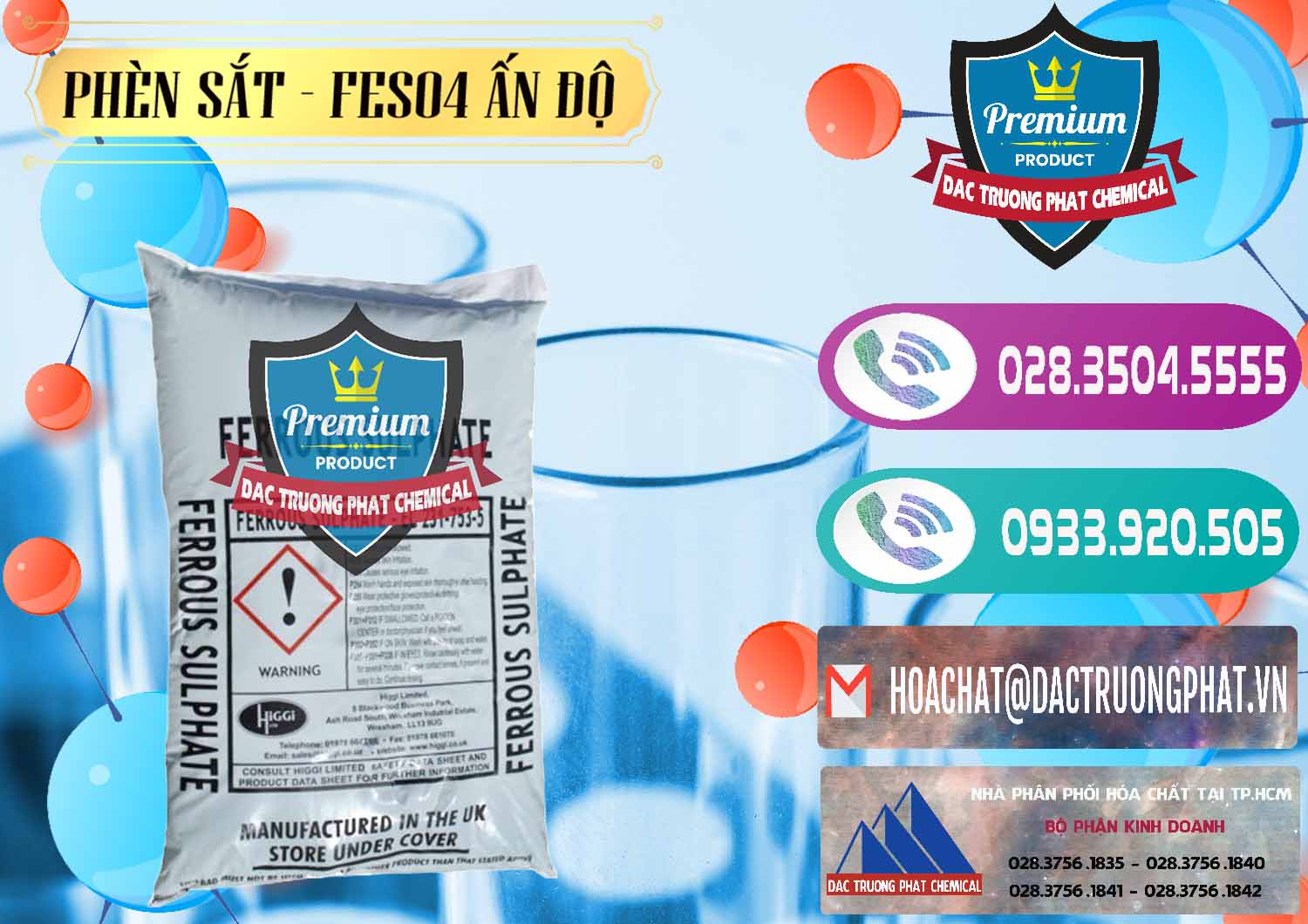 Cty nhập khẩu _ bán Phèn Sắt - FeSO4.7H2O Ấn Độ India - 0354 - Chuyên kinh doanh ( phân phối ) hóa chất tại TP.HCM - hoachatxulynuoc.com