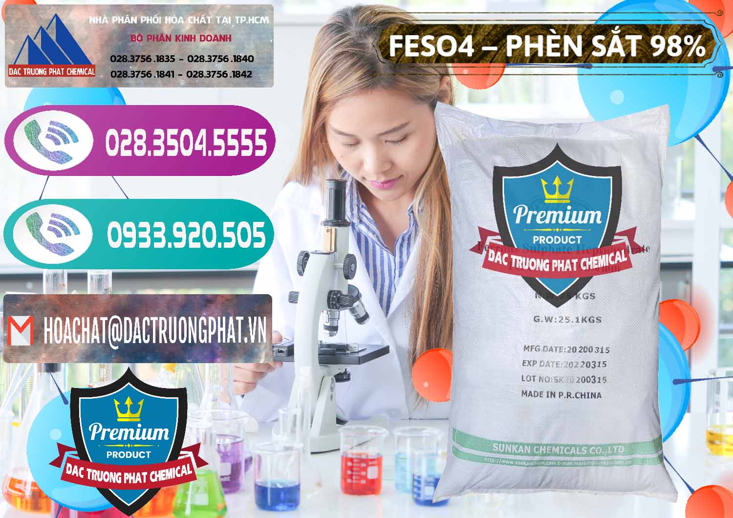 Đơn vị cung cấp & bán Phèn Sắt - FeSO4.7H2O 98% Sunkan Trung Quốc China - 0116 - Công ty phân phối _ cung cấp hóa chất tại TP.HCM - hoachatxulynuoc.com