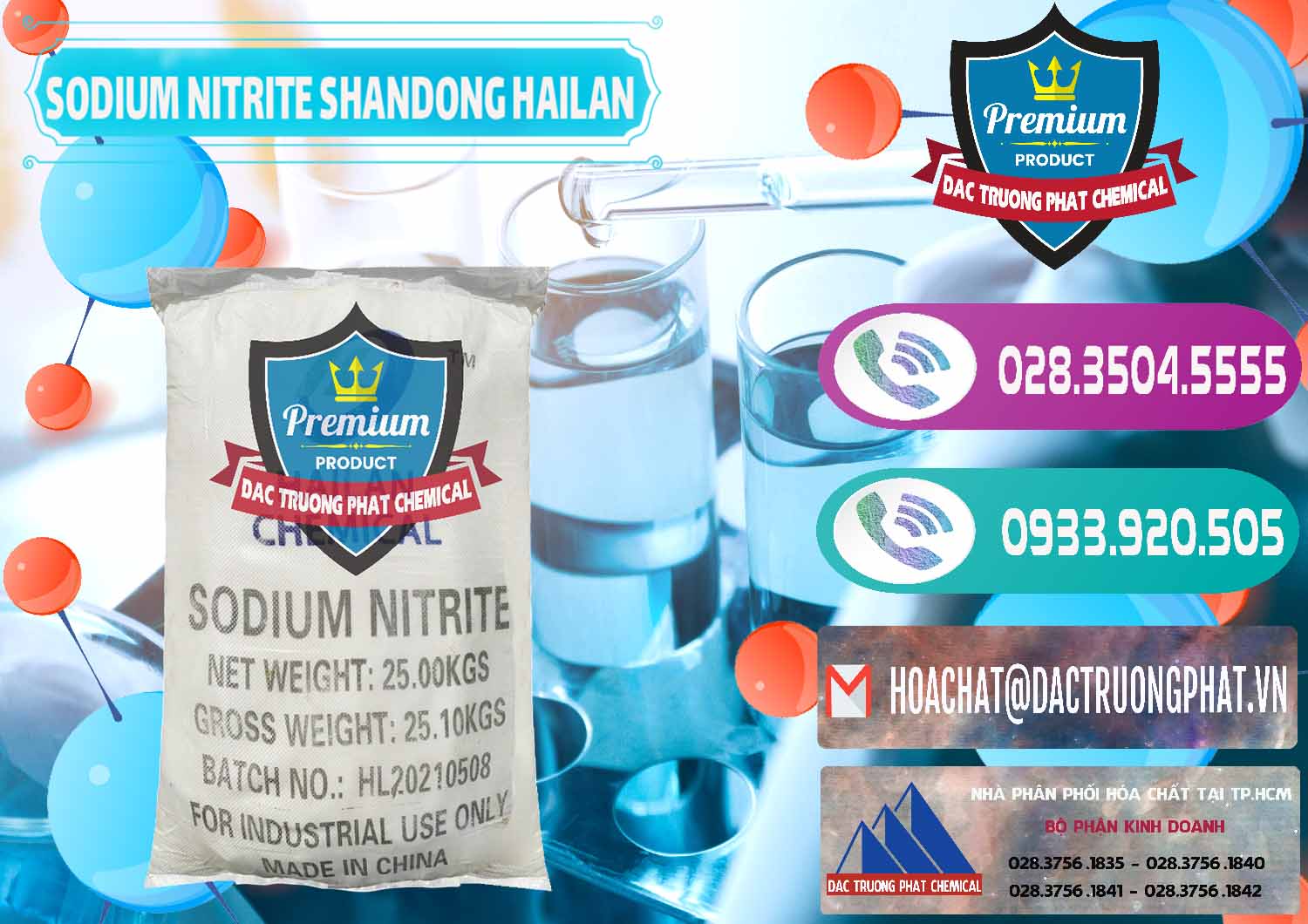 Chuyên bán - cung ứng Sodium Nitrite - NANO2 99.3% Shandong Hailan Trung Quốc China - 0284 - Cty chuyên nhập khẩu ( phân phối ) hóa chất tại TP.HCM - hoachatxulynuoc.com