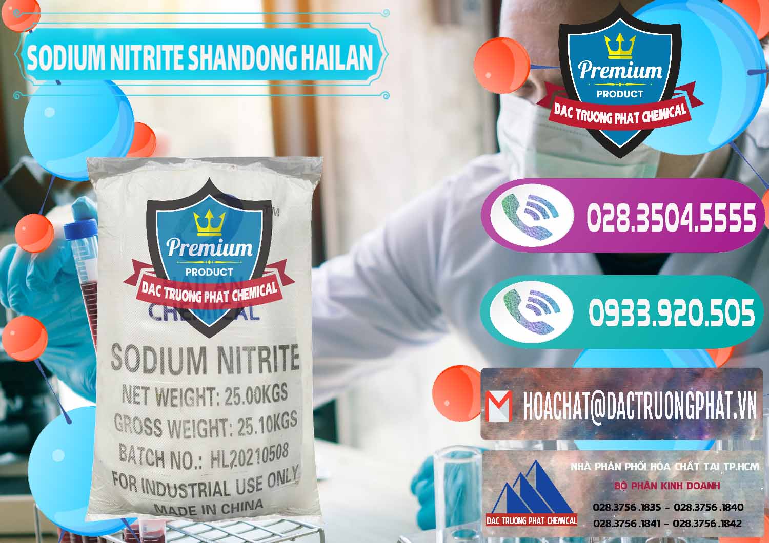 Đơn vị chuyên cung ứng _ bán Sodium Nitrite - NANO2 99.3% Shandong Hailan Trung Quốc China - 0284 - Cty kinh doanh _ phân phối hóa chất tại TP.HCM - hoachatxulynuoc.com