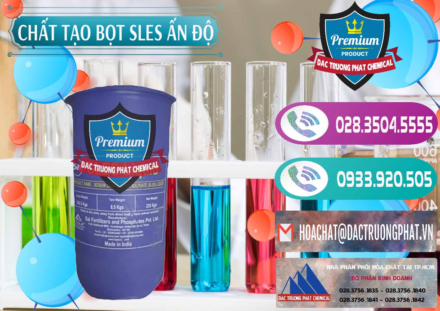 Công ty phân phối _ bán Chất Tạo Bọt Sles - Sodium Lauryl Ether Sulphate Ấn Độ India - 0333 - Công ty phân phối & bán hóa chất tại TP.HCM - hoachatxulynuoc.com