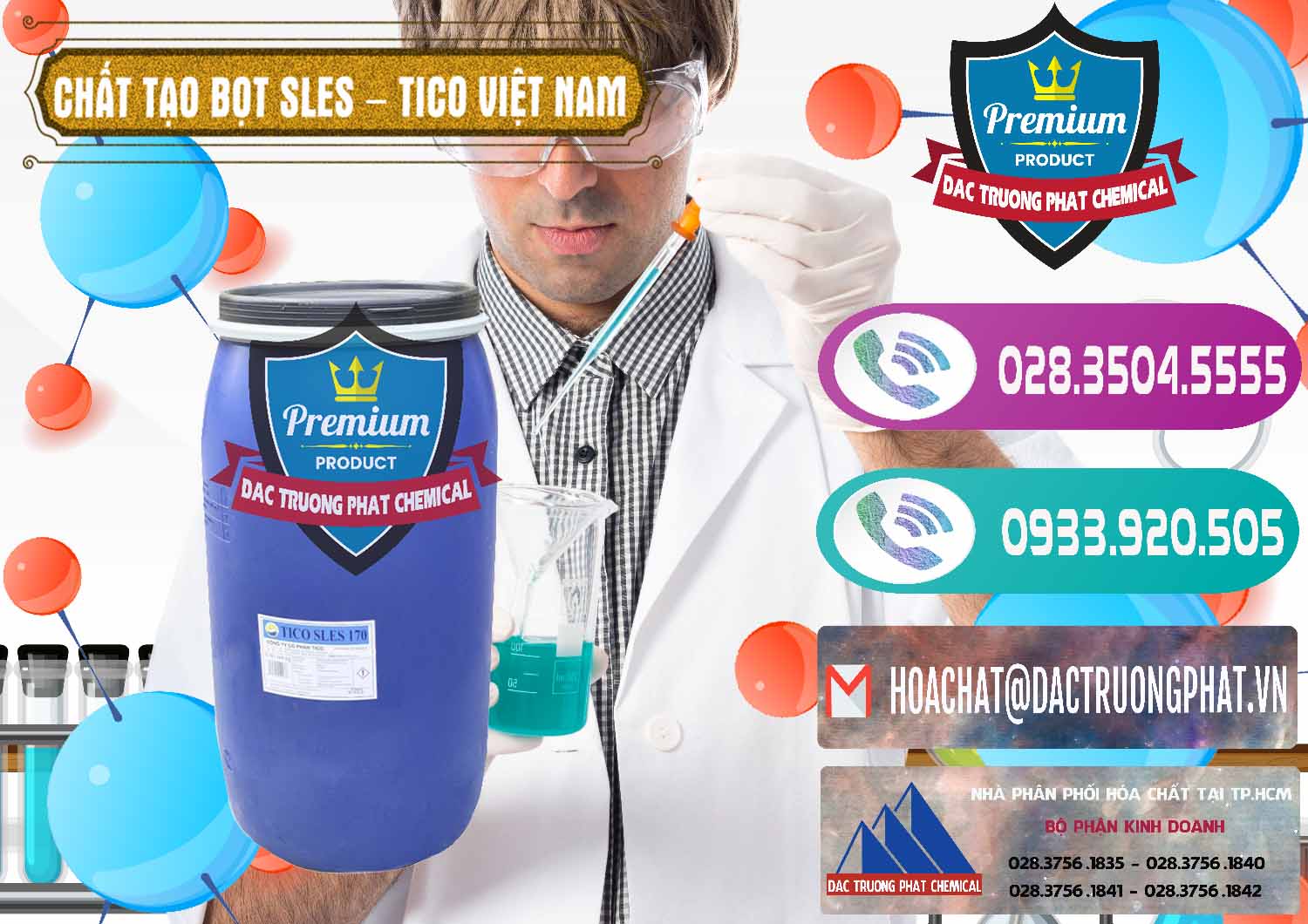 Nhà phân phối ( bán ) Chất Tạo Bọt Sles - Sodium Lauryl Ether Sulphate Tico Việt Nam - 0304 - Nơi phân phối _ cung ứng hóa chất tại TP.HCM - hoachatxulynuoc.com