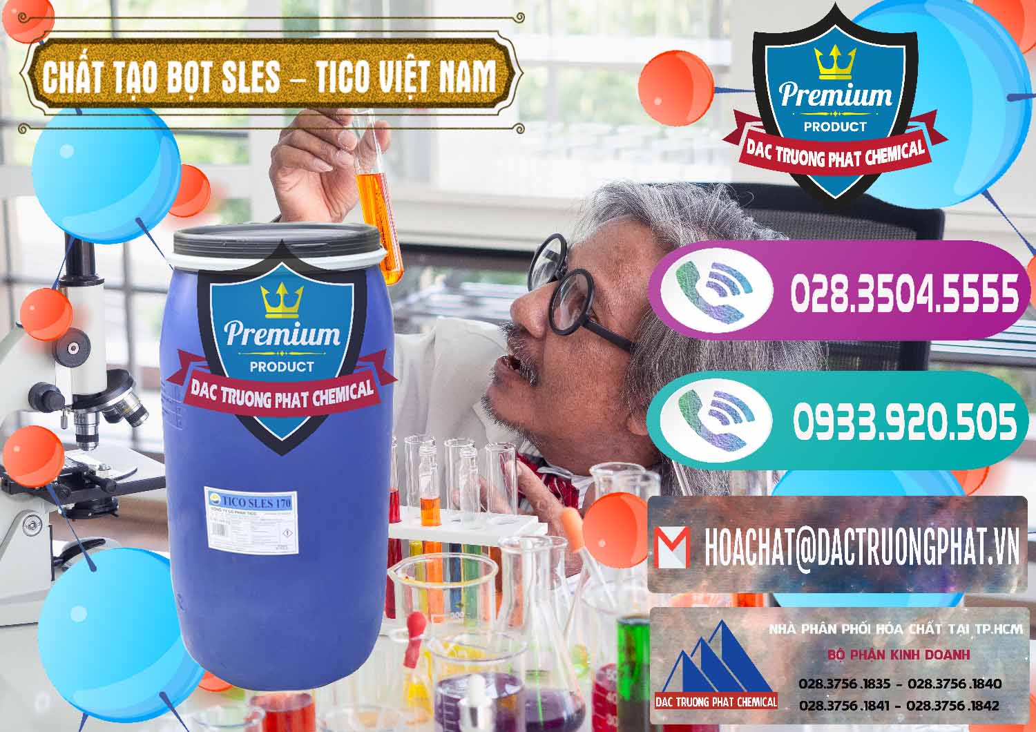 Nơi phân phối và bán Chất Tạo Bọt Sles - Sodium Lauryl Ether Sulphate Tico Việt Nam - 0304 - Nơi bán & phân phối hóa chất tại TP.HCM - hoachatxulynuoc.com