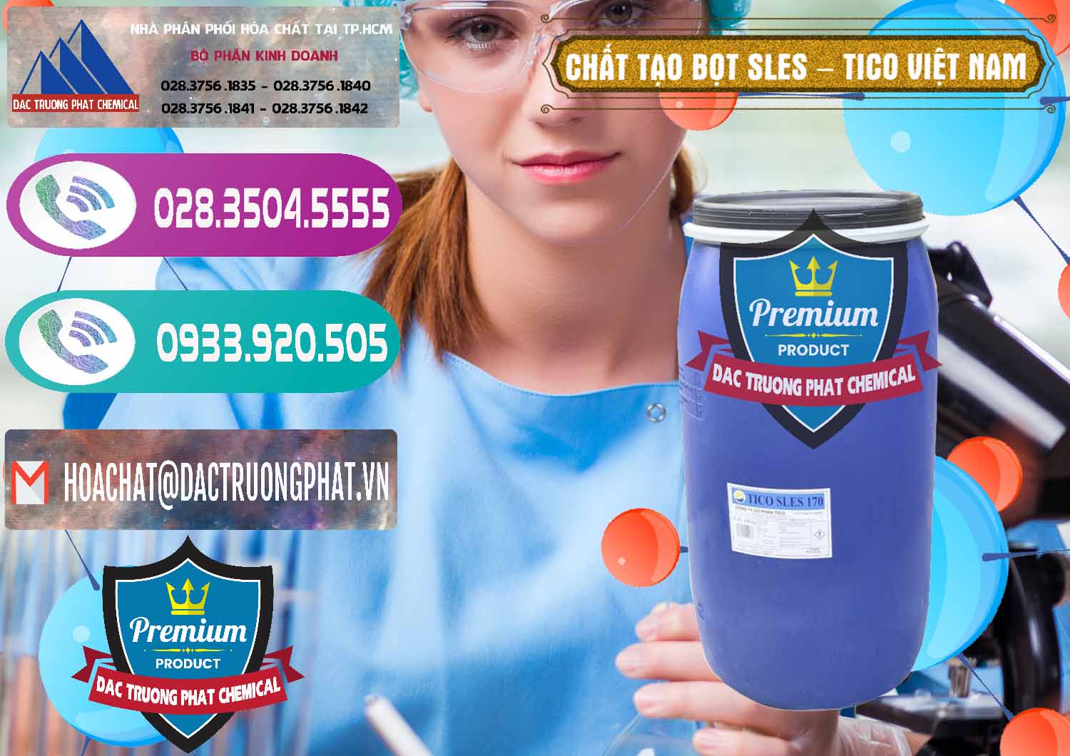 Cty chuyên bán & cung cấp Chất Tạo Bọt Sles - Sodium Lauryl Ether Sulphate Tico Việt Nam - 0304 - Chuyên phân phối ( kinh doanh ) hóa chất tại TP.HCM - hoachatxulynuoc.com