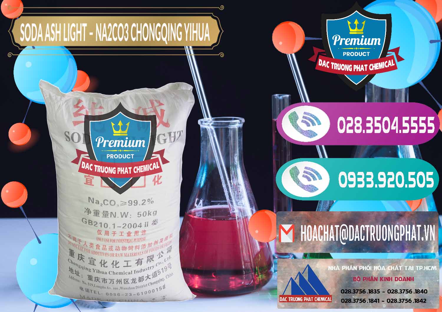 Cty nhập khẩu _ bán Soda Ash Light - NA2CO3 Chongqing Yihua Trung Quốc China - 0129 - Công ty chuyên phân phối _ bán hóa chất tại TP.HCM - hoachatxulynuoc.com