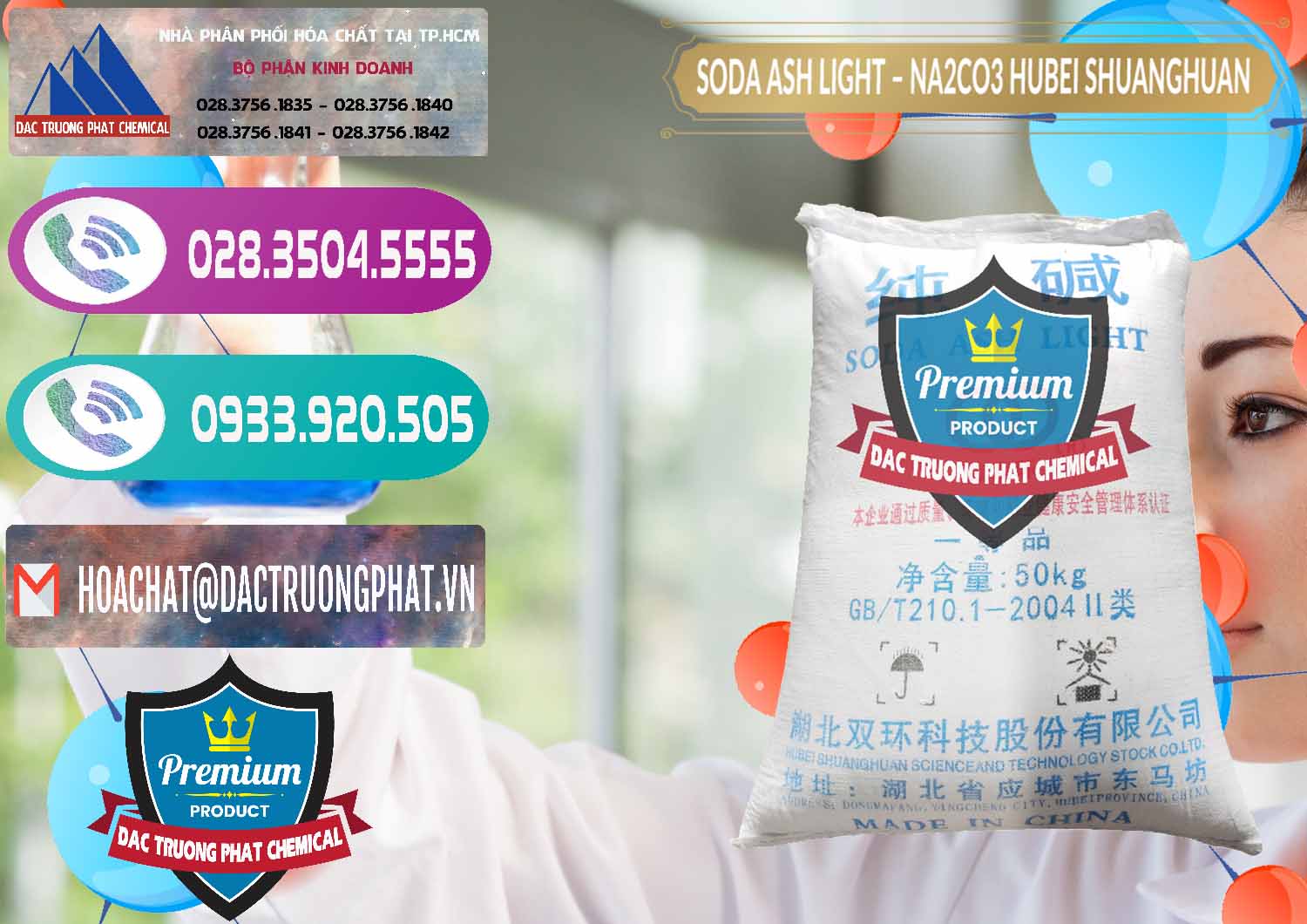 Chuyên kinh doanh ( bán ) Soda Ash Light - NA2CO3 2 Vòng Tròn Hubei Shuanghuan Trung Quốc China - 0130 - Nơi chuyên phân phối & bán hóa chất tại TP.HCM - hoachatxulynuoc.com