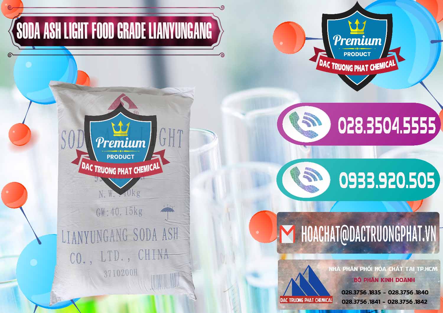 Nơi chuyên bán ( cung cấp ) Soda Ash Light - NA2CO3 Food Grade Lianyungang Trung Quốc - 0222 - Đơn vị chuyên bán & phân phối hóa chất tại TP.HCM - hoachatxulynuoc.com