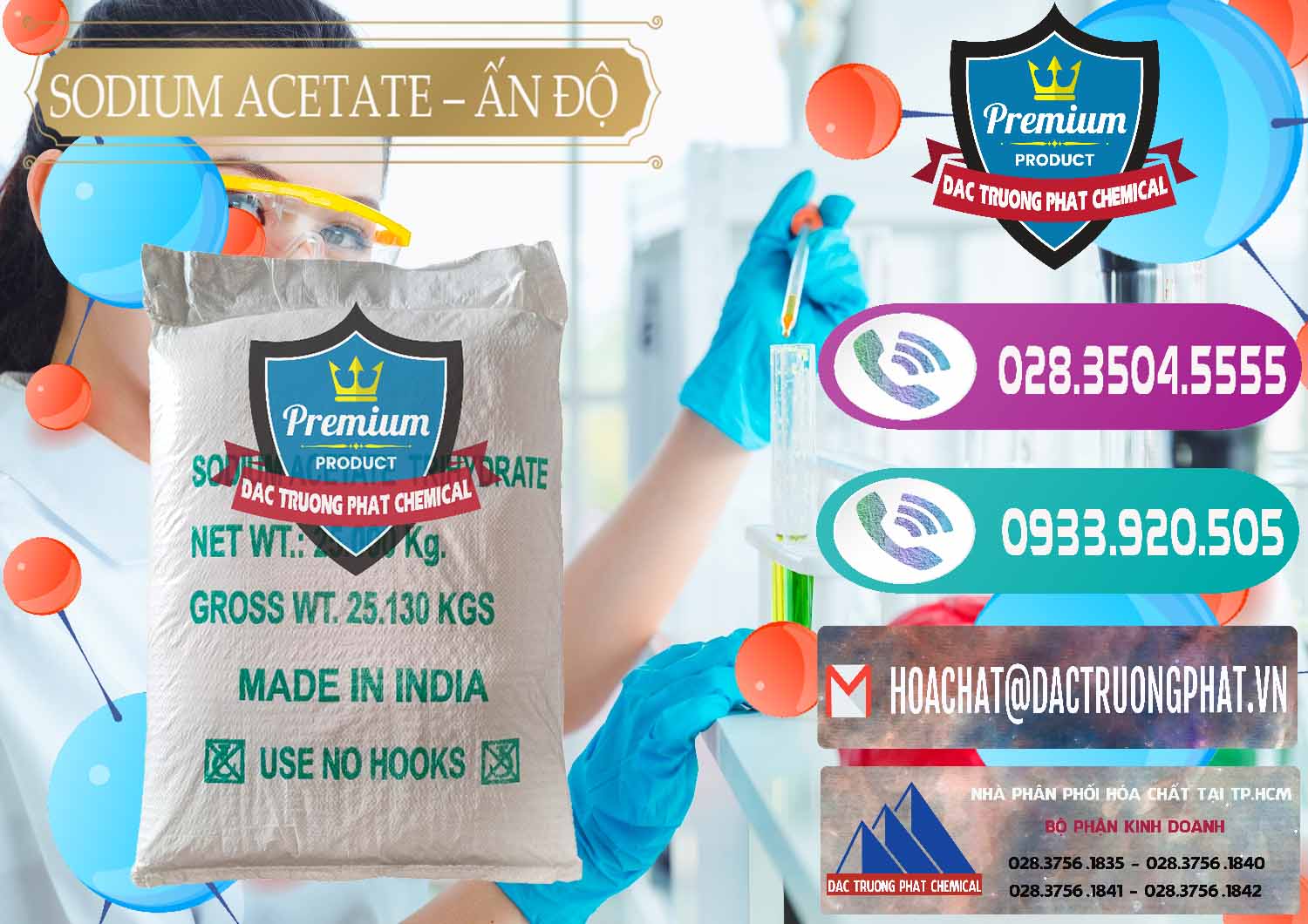 Nơi chuyên bán và cung cấp Sodium Acetate - Natri Acetate Ấn Độ India - 0133 - Chuyên cung cấp ( bán ) hóa chất tại TP.HCM - hoachatxulynuoc.com