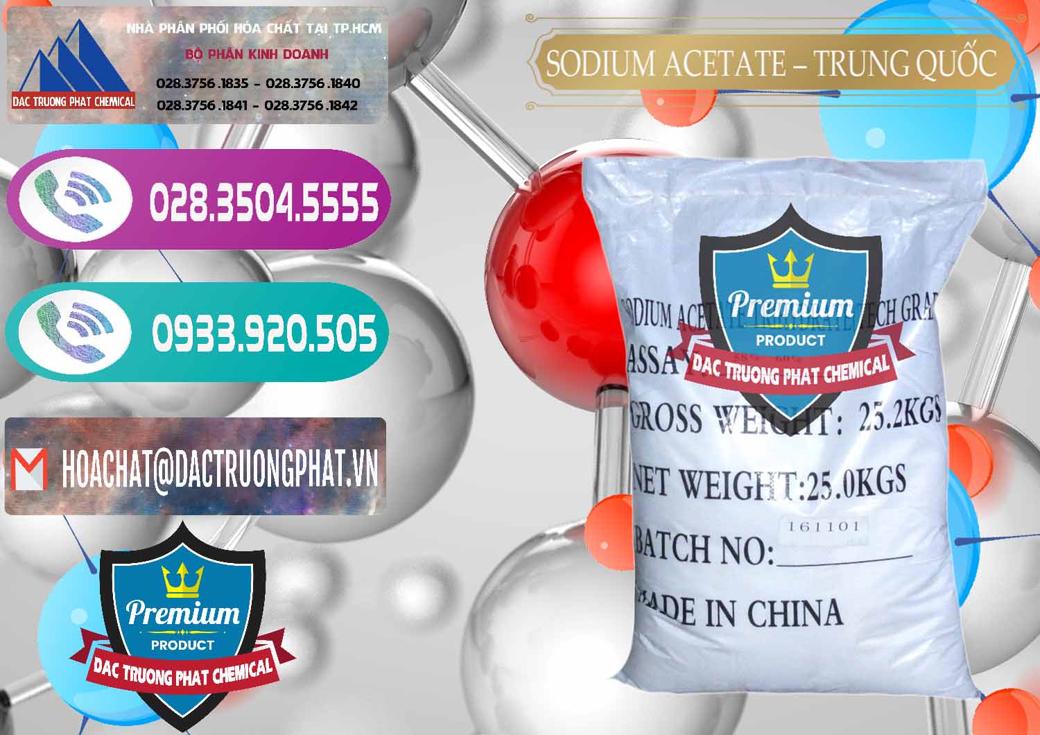 Công ty bán ( cung cấp ) Sodium Acetate - Natri Acetate Trung Quốc China - 0134 - Nơi chuyên cung ứng _ phân phối hóa chất tại TP.HCM - hoachatxulynuoc.com