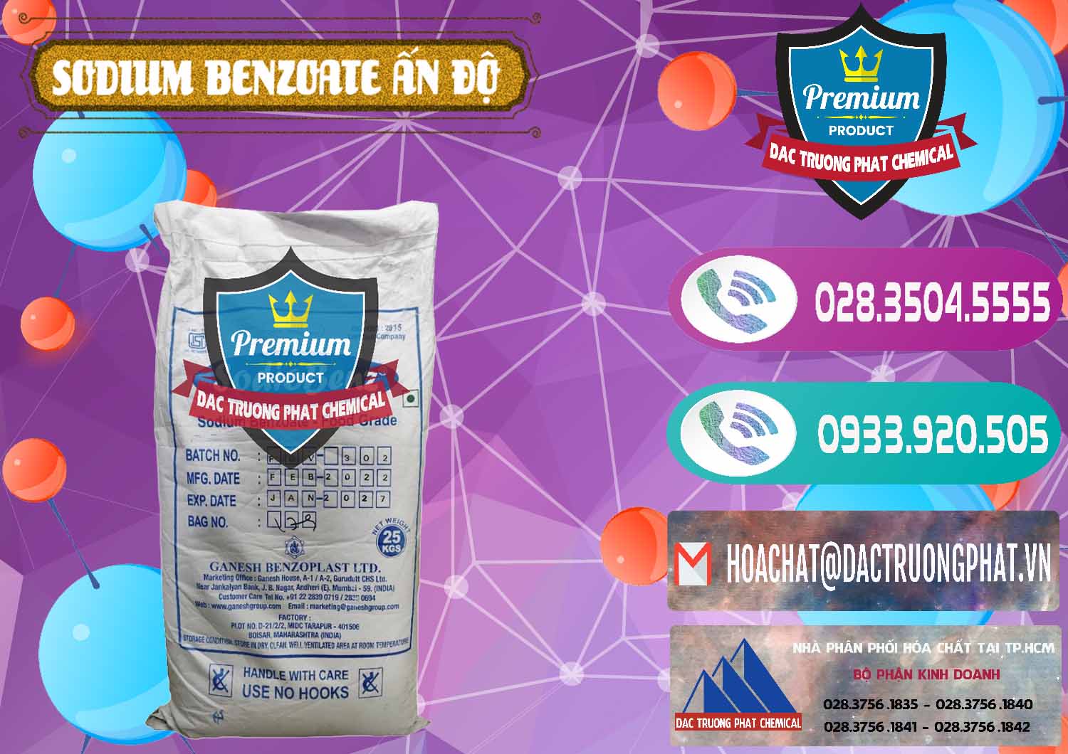 Chuyên kinh doanh ( bán ) Sodium Benzoate - Mốc Bột Ấn Độ India - 0361 - Nơi bán và cung cấp hóa chất tại TP.HCM - hoachatxulynuoc.com