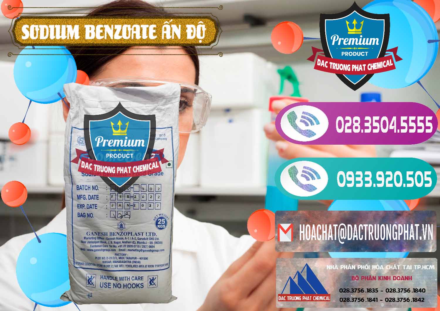 Chuyên phân phối & bán Sodium Benzoate - Mốc Bột Ấn Độ India - 0361 - Nhà cung cấp & bán hóa chất tại TP.HCM - hoachatxulynuoc.com