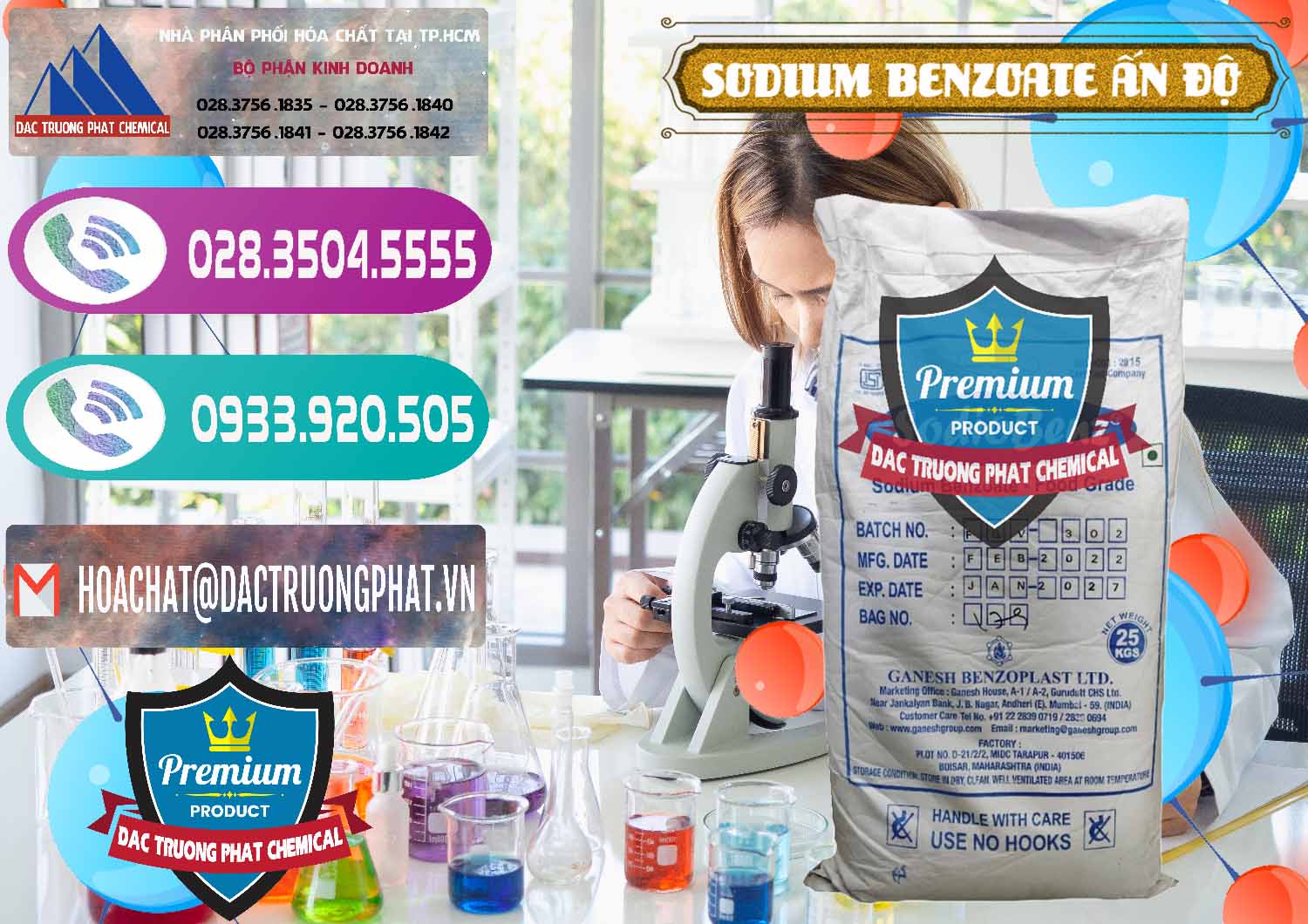 Công ty bán ( cung ứng ) Sodium Benzoate - Mốc Bột Ấn Độ India - 0361 - Công ty chuyên nhập khẩu ( cung cấp ) hóa chất tại TP.HCM - hoachatxulynuoc.com