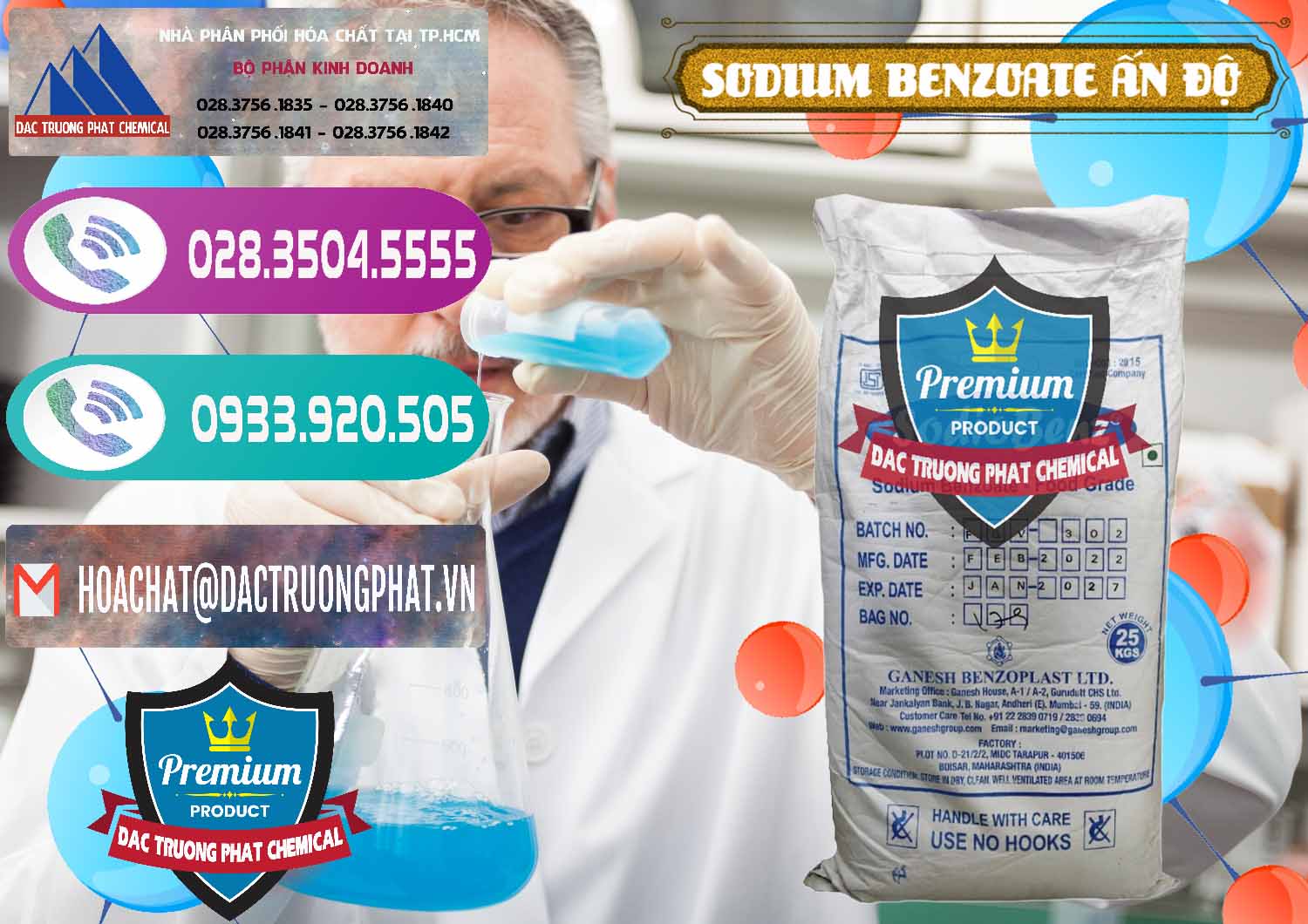 Chuyên cung ứng và bán Sodium Benzoate - Mốc Bột Ấn Độ India - 0361 - Cung cấp - phân phối hóa chất tại TP.HCM - hoachatxulynuoc.com