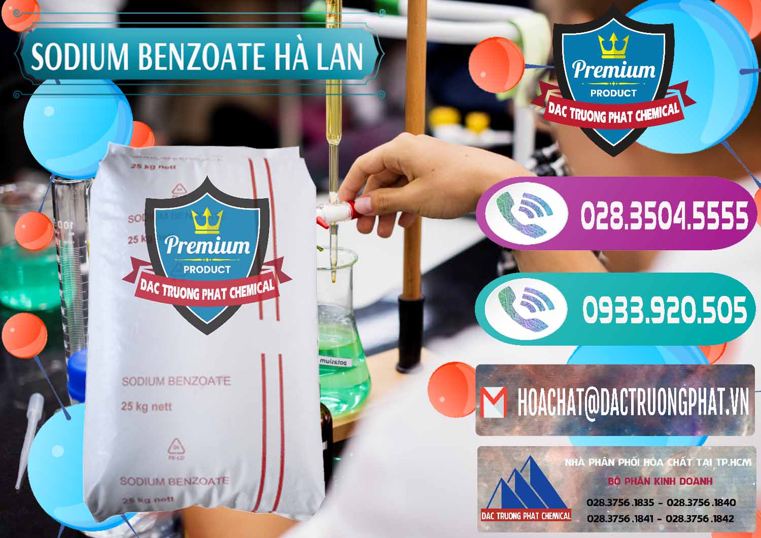 Nơi bán ( cung cấp ) Sodium Benzoate - Mốc Bột Chữ Cam Hà Lan Netherlands - 0360 - Chuyên cung cấp & kinh doanh hóa chất tại TP.HCM - hoachatxulynuoc.com