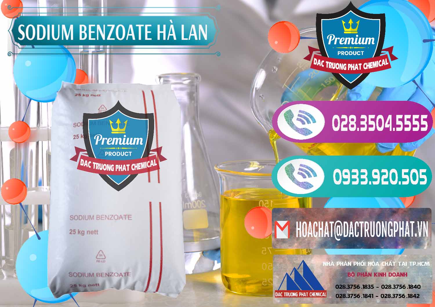 Nhập khẩu ( bán ) Sodium Benzoate - Mốc Bột Chữ Cam Hà Lan Netherlands - 0360 - Nơi phân phối và cung cấp hóa chất tại TP.HCM - hoachatxulynuoc.com