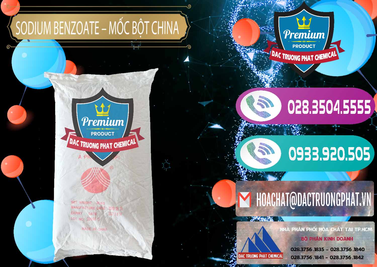 Đơn vị chuyên nhập khẩu _ bán Sodium Benzoate - Mốc Bột Chữ Cam Food Grade Trung Quốc China - 0135 - Chuyên phân phối - cung cấp hóa chất tại TP.HCM - hoachatxulynuoc.com
