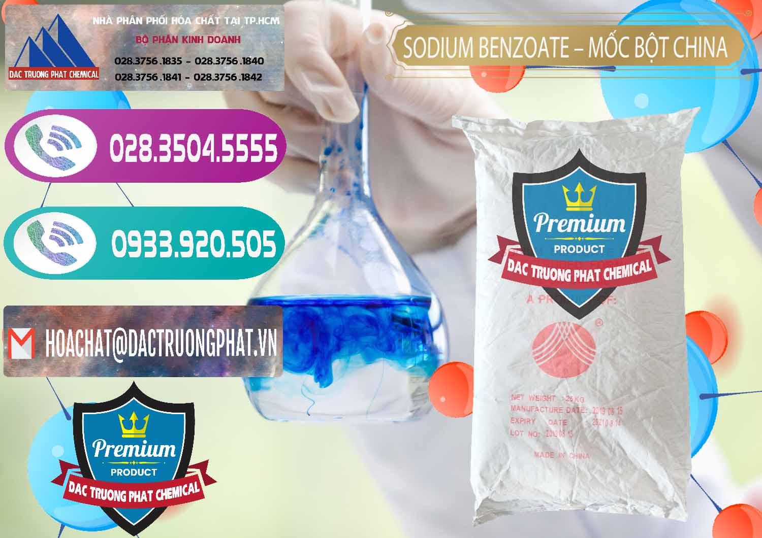 Cty kinh doanh và bán Sodium Benzoate - Mốc Bột Chữ Cam Food Grade Trung Quốc China - 0135 - Cty kinh doanh ( phân phối ) hóa chất tại TP.HCM - hoachatxulynuoc.com
