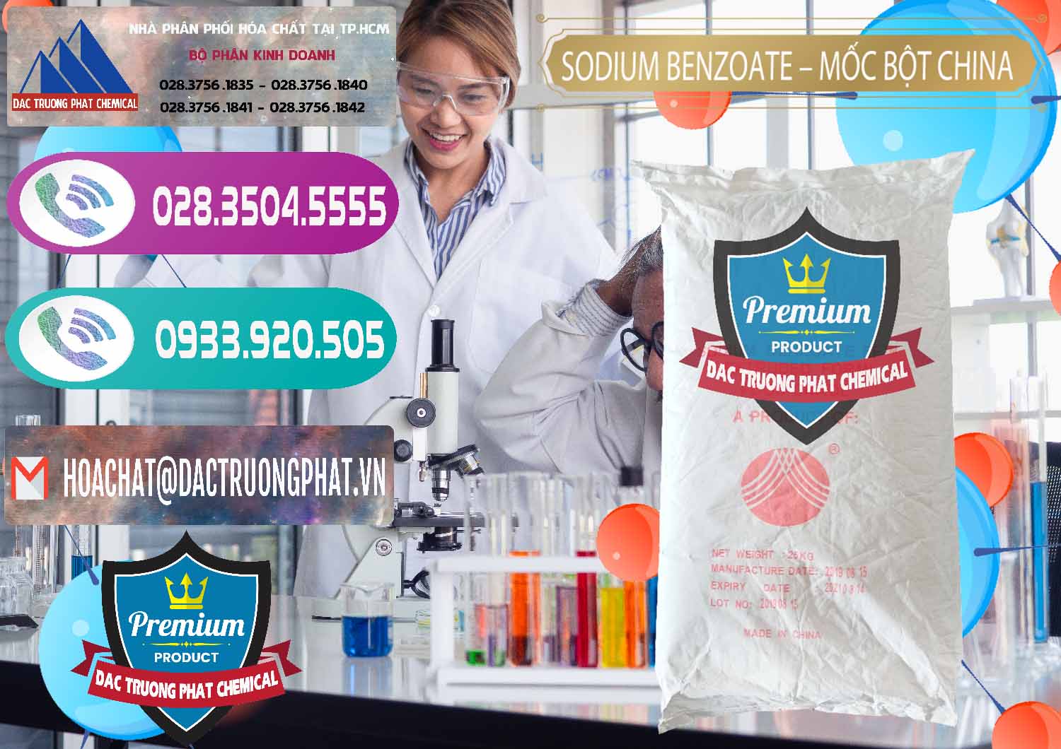 Cty chuyên cung cấp và bán Sodium Benzoate - Mốc Bột Chữ Cam Food Grade Trung Quốc China - 0135 - Chuyên phân phối và bán hóa chất tại TP.HCM - hoachatxulynuoc.com