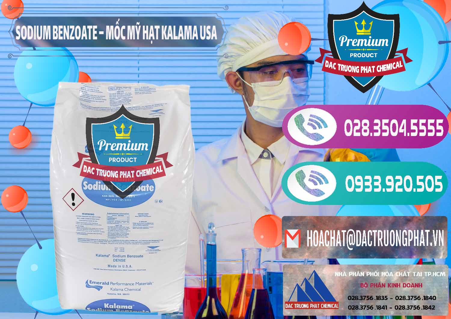 Chuyên bán _ phân phối Sodium Benzoate - Mốc Hạt Kalama Food Grade Mỹ Usa - 0137 - Cty chuyên nhập khẩu và phân phối hóa chất tại TP.HCM - hoachatxulynuoc.com