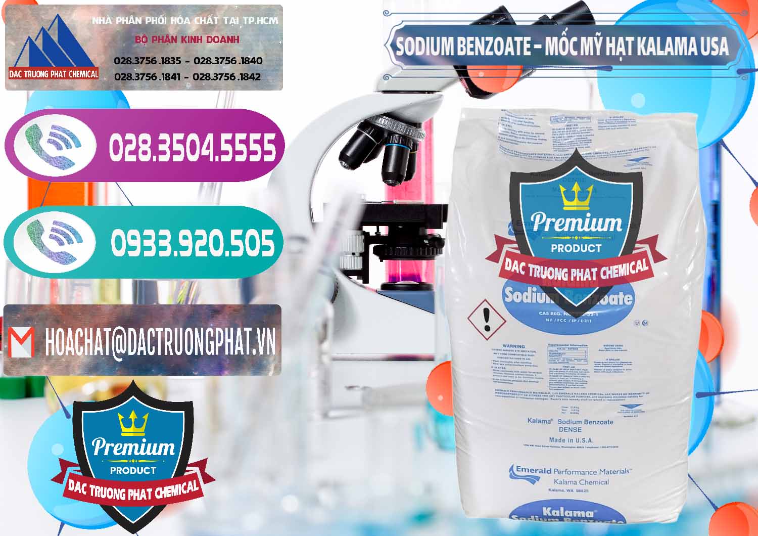 Bán Sodium Benzoate - Mốc Hạt Kalama Food Grade Mỹ Usa - 0137 - Cung cấp & kinh doanh hóa chất tại TP.HCM - hoachatxulynuoc.com