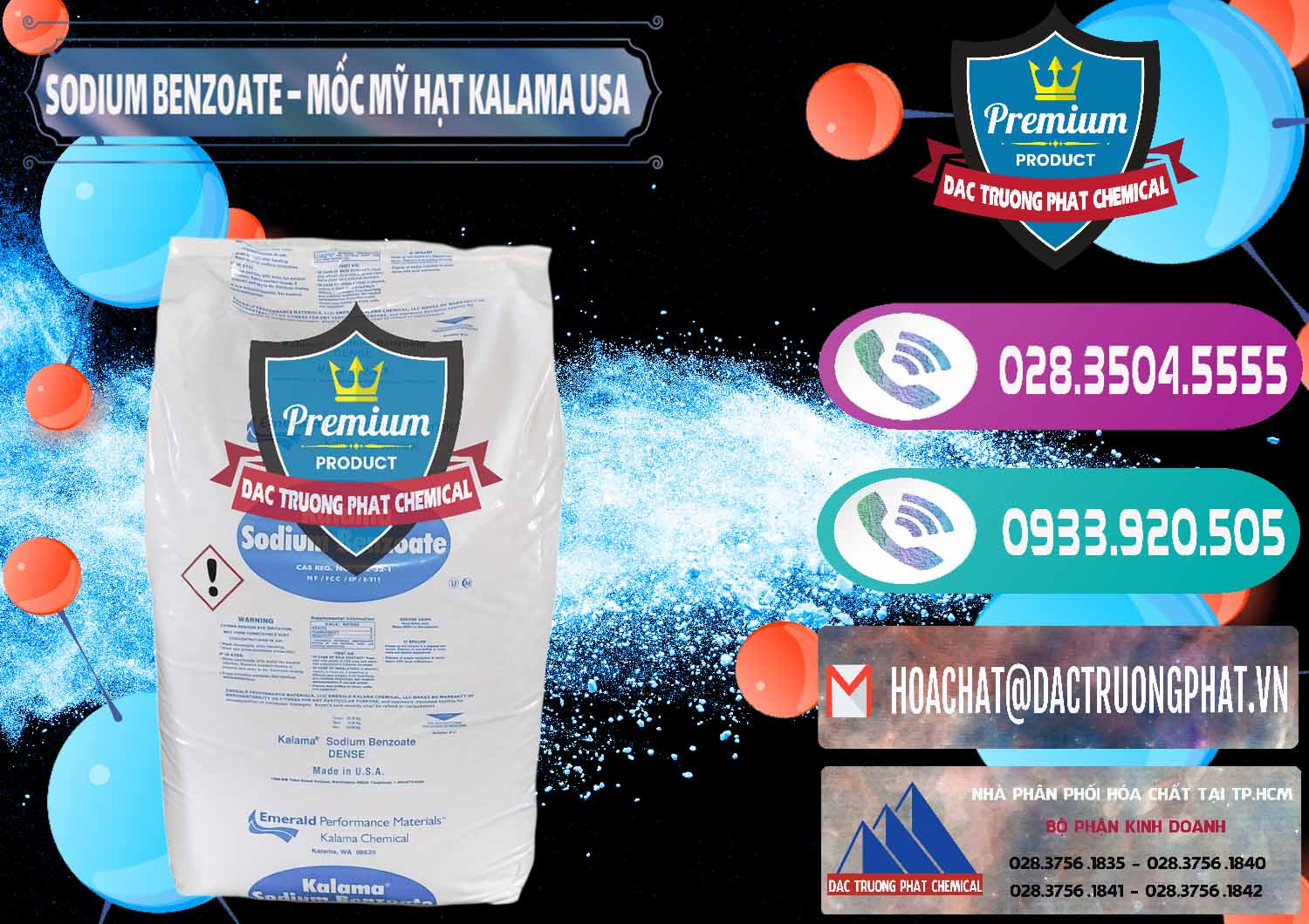 Công ty kinh doanh œ bán Hóa chất Benzoate Sodium Dạng Hạt — Chất bảo quản Natri C6H5COONA Kalama Food Mỹ Chuyên bán và phân phối Sodium Benzoate - Mốc Hạt Kalama Food Grade Mỹ Usa - 0137 - Chuyên phân phối và cung ứng hóa chất tại TP.HCM - hoachatxulynuoc.com