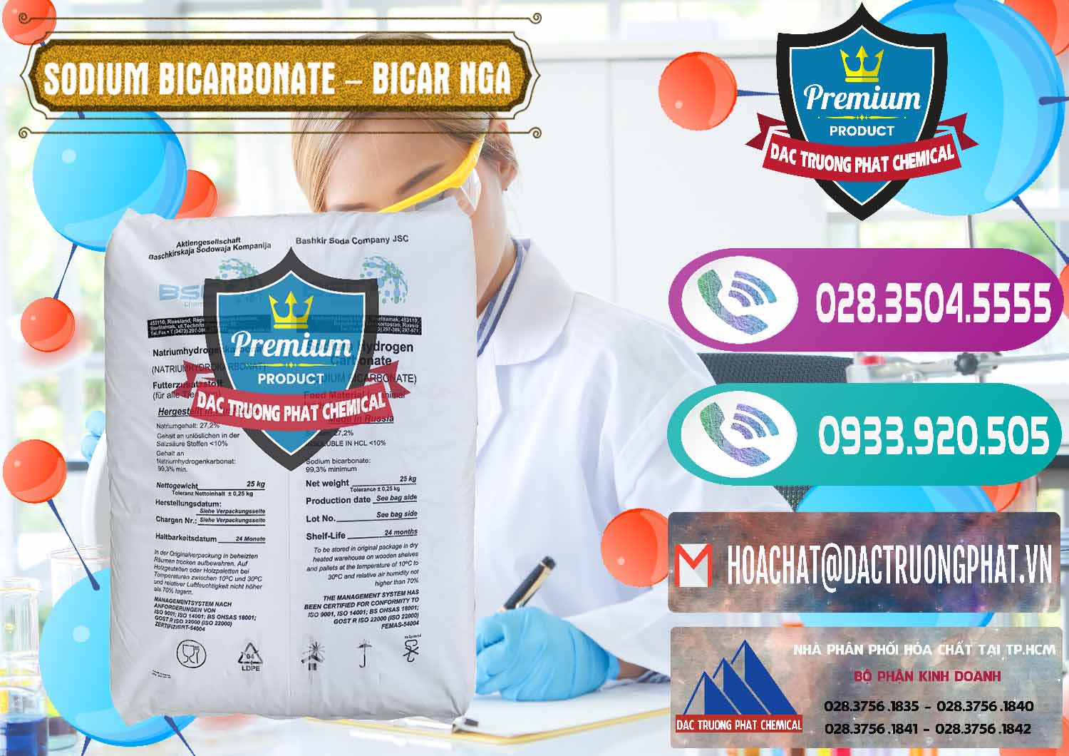 Nhà nhập khẩu ( bán ) Sodium Bicarbonate – Bicar NaHCO3 Nga Russia - 0425 - Cty chuyên kinh doanh - phân phối hóa chất tại TP.HCM - hoachatxulynuoc.com