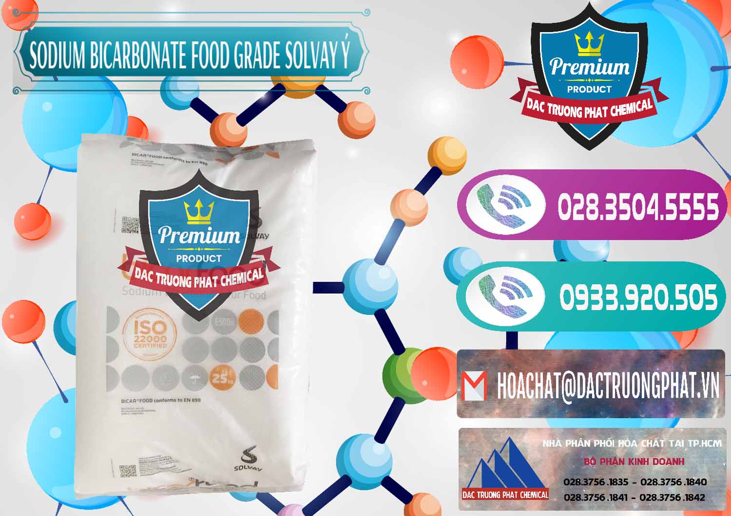 Nhập khẩu - bán Sodium Bicarbonate – Bicar NaHCO3 Food Grade Solvay Ý Italy - 0220 - Công ty chuyên cung ứng & phân phối hóa chất tại TP.HCM - hoachatxulynuoc.com