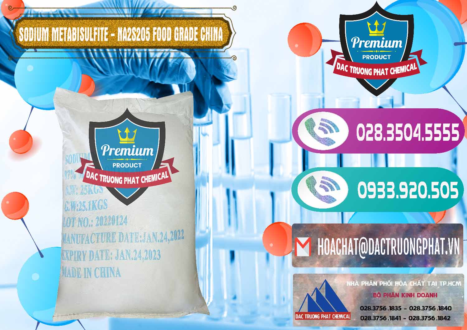 Nơi kinh doanh ( bán ) Sodium Metabisulfite - NA2S2O5 Food Grade Trung Quốc China - 0485 - Cung cấp _ phân phối hóa chất tại TP.HCM - hoachatxulynuoc.com
