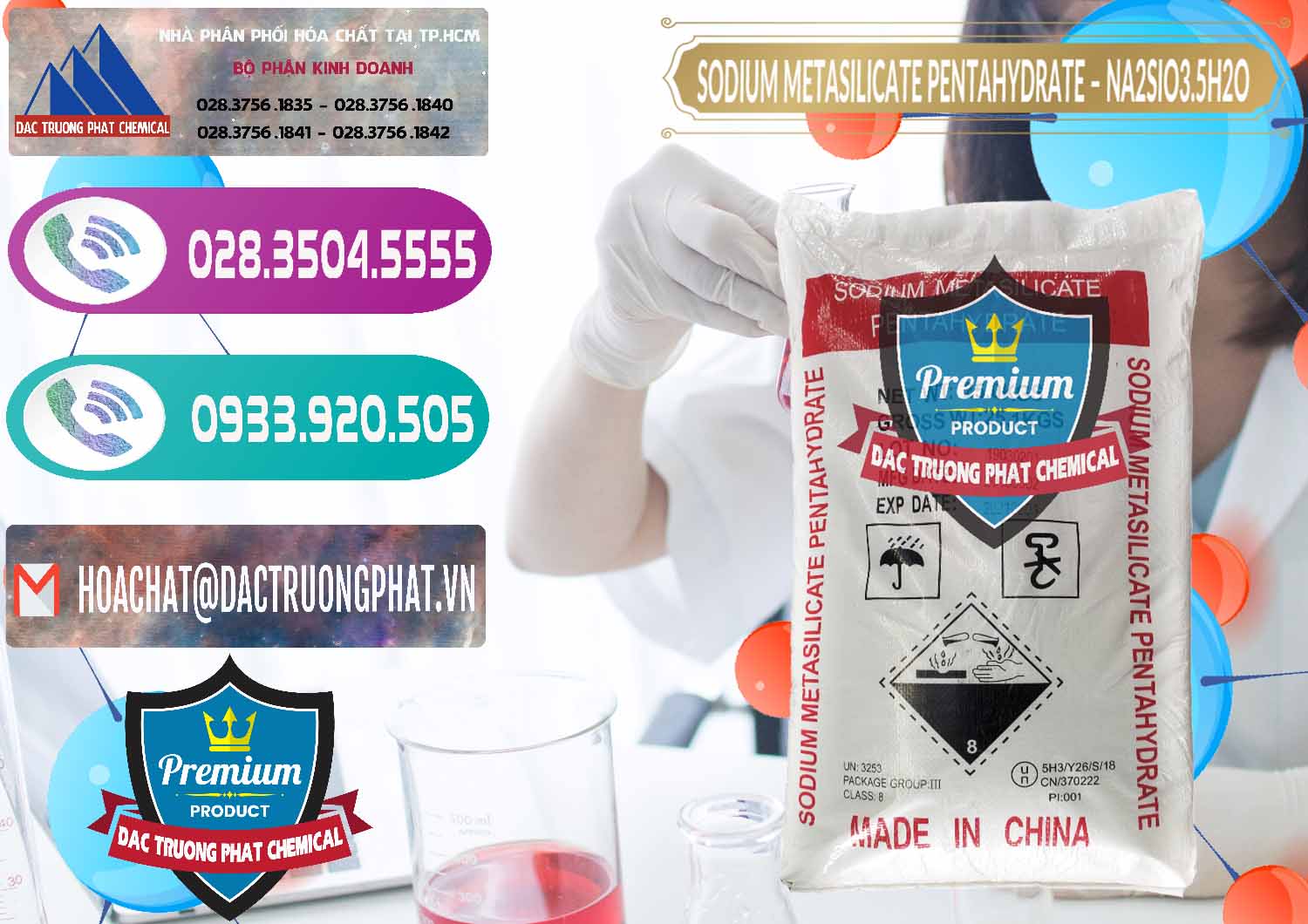Nơi chuyên cung ứng - bán Sodium Metasilicate Pentahydrate – Silicate Bột Trung Quốc China - 0147 - Chuyên cung ứng và phân phối hóa chất tại TP.HCM - hoachatxulynuoc.com