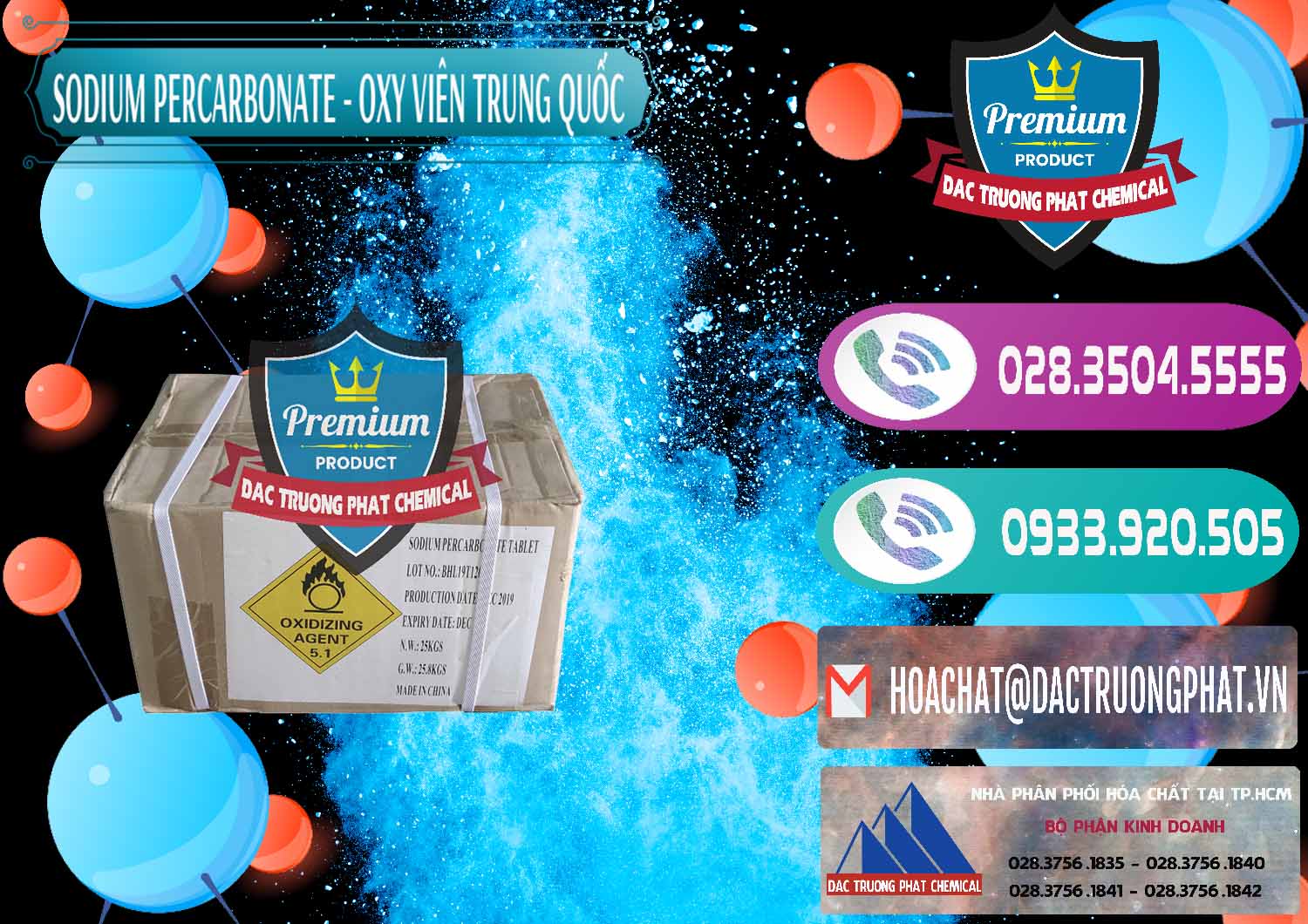 Đơn vị bán và cung ứng Sodium Percarbonate - Oxy Dạng Viên Trung Quốc China - 0329 - Cty chuyên nhập khẩu ( phân phối ) hóa chất tại TP.HCM - hoachatxulynuoc.com