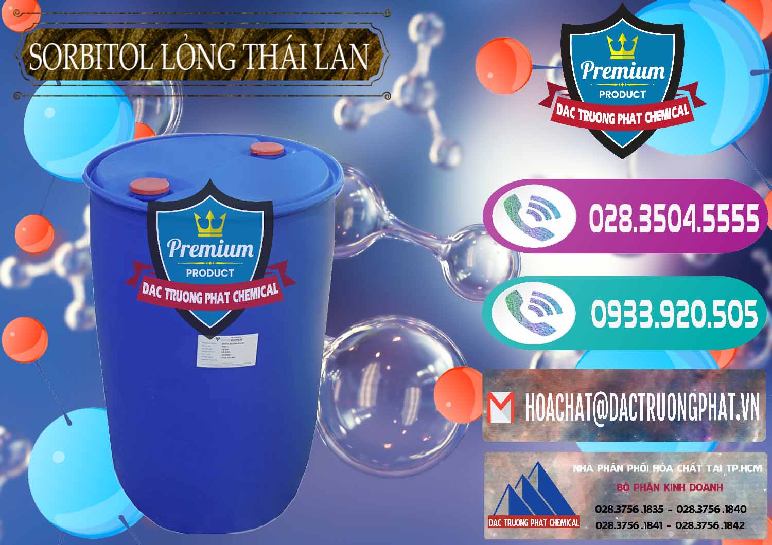 Chuyên cung ứng - bán Sorbitol - C6H14O6 Lỏng 70% Food Grade Thái Lan Thailand - 0341 - Cty chuyên kinh doanh ( cung cấp ) hóa chất tại TP.HCM - hoachatxulynuoc.com
