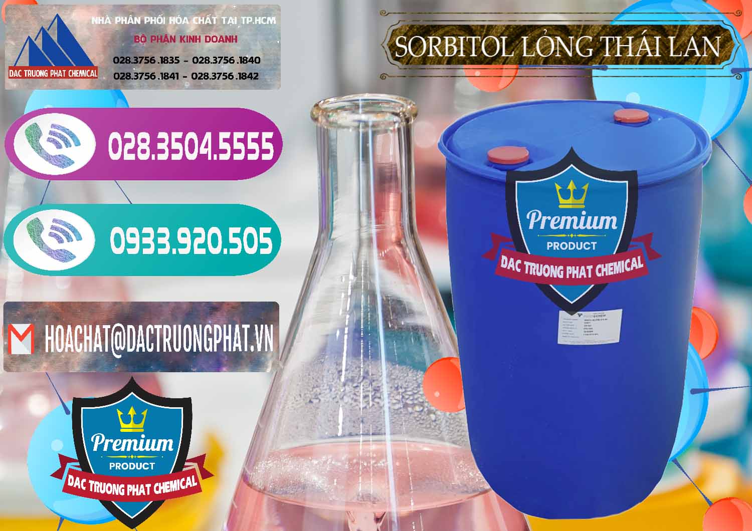 Nơi chuyên bán và phân phối Sorbitol - C6H14O6 Lỏng 70% Food Grade Thái Lan Thailand - 0341 - Chuyên cung cấp ( bán ) hóa chất tại TP.HCM - hoachatxulynuoc.com