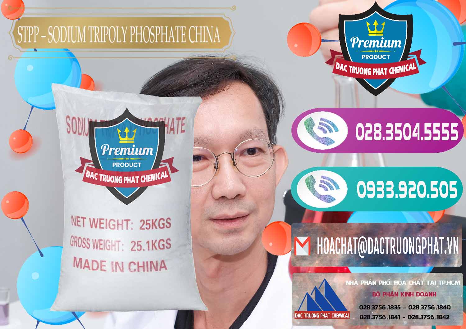 Nơi chuyên kinh doanh - bán Sodium Tripoly Phosphate - STPP 96% Chữ Đỏ Trung Quốc China - 0155 - Cung cấp - nhập khẩu hóa chất tại TP.HCM - hoachatxulynuoc.com