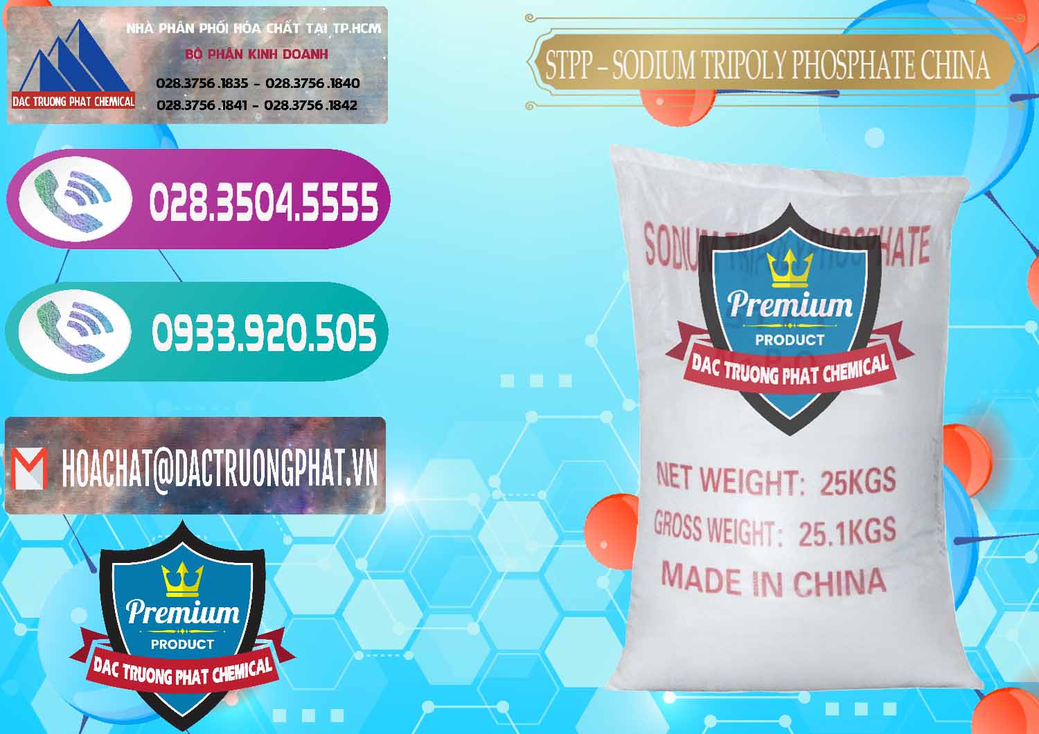 Công ty nhập khẩu và bán Sodium Tripoly Phosphate - STPP 96% Chữ Đỏ Trung Quốc China - 0155 - Công ty cung cấp _ bán hóa chất tại TP.HCM - hoachatxulynuoc.com