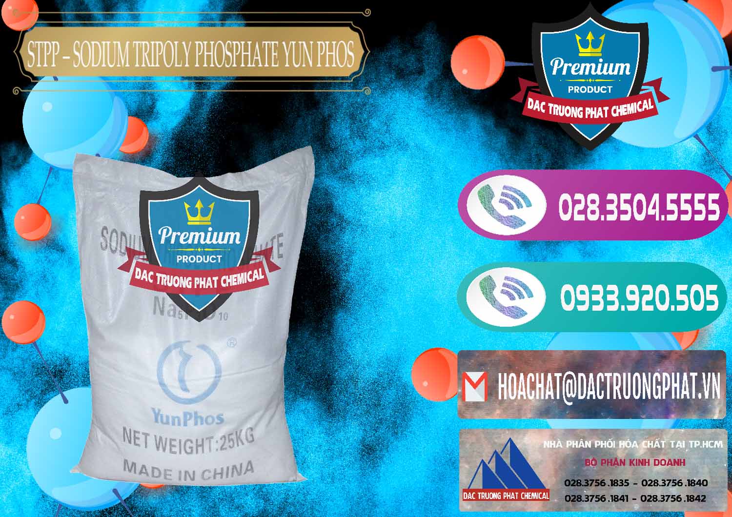 Nơi cung cấp _ bán Sodium Tripoly Phosphate - STPP Yun Phos Trung Quốc China - 0153 - Nơi phân phối & cung ứng hóa chất tại TP.HCM - hoachatxulynuoc.com