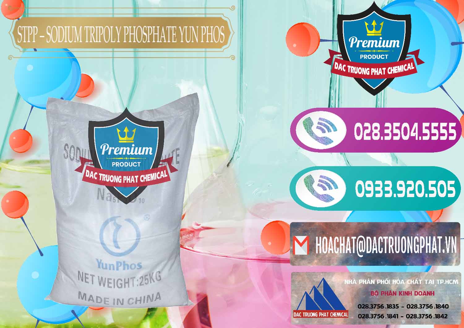 Nơi chuyên bán _ cung cấp Sodium Tripoly Phosphate - STPP Yun Phos Trung Quốc China - 0153 - Chuyên phân phối ( bán ) hóa chất tại TP.HCM - hoachatxulynuoc.com