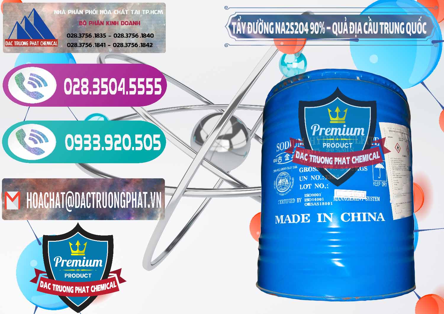 Công ty chuyên bán và cung ứng Tẩy Đường - NA2S2O4 Logo Quả Địa Cầu Trung Quốc China - 0159 - Công ty chuyên bán & cung cấp hóa chất tại TP.HCM - hoachatxulynuoc.com
